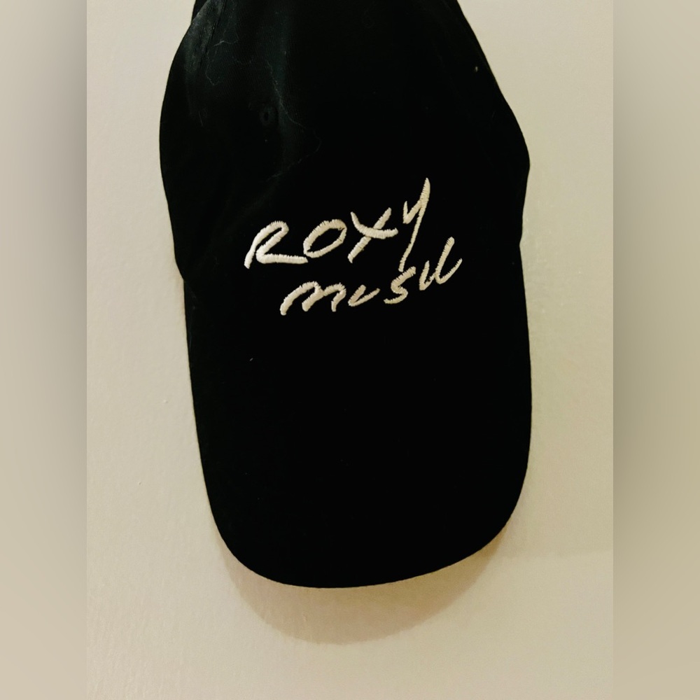 Official Embroidered Roxy Music Bryan Ferry Black Cap Hat Bought Authenic Merch